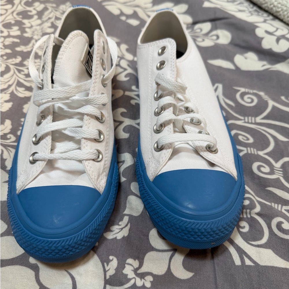 Converse White and Blue Sneakers